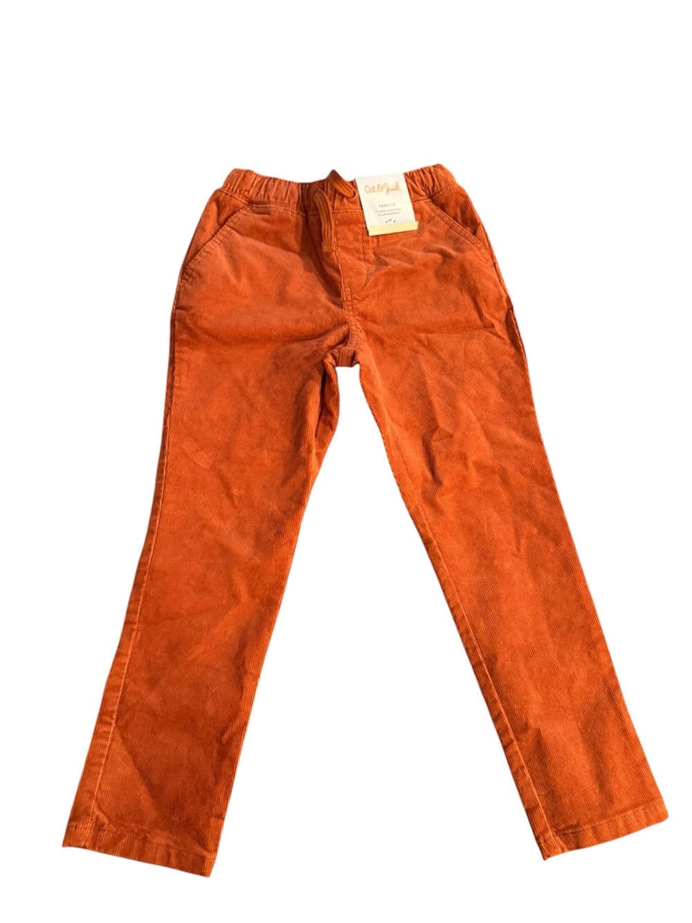 Cat & Jack Tapered Corduroy Pants Rust Brown 4T NWT